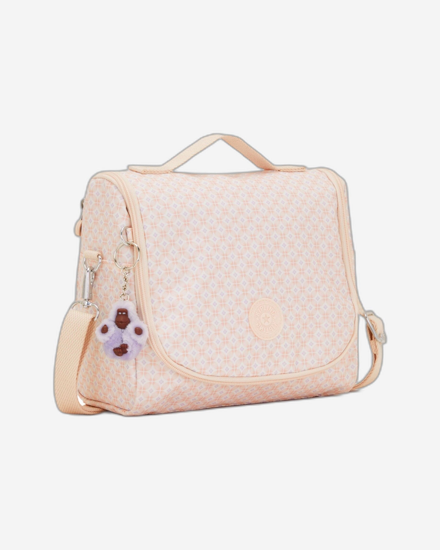 Kipling New Kichirou Girly Tile Prt Large Lunch Bag with Trolley Sleeve C2I5749-5EH