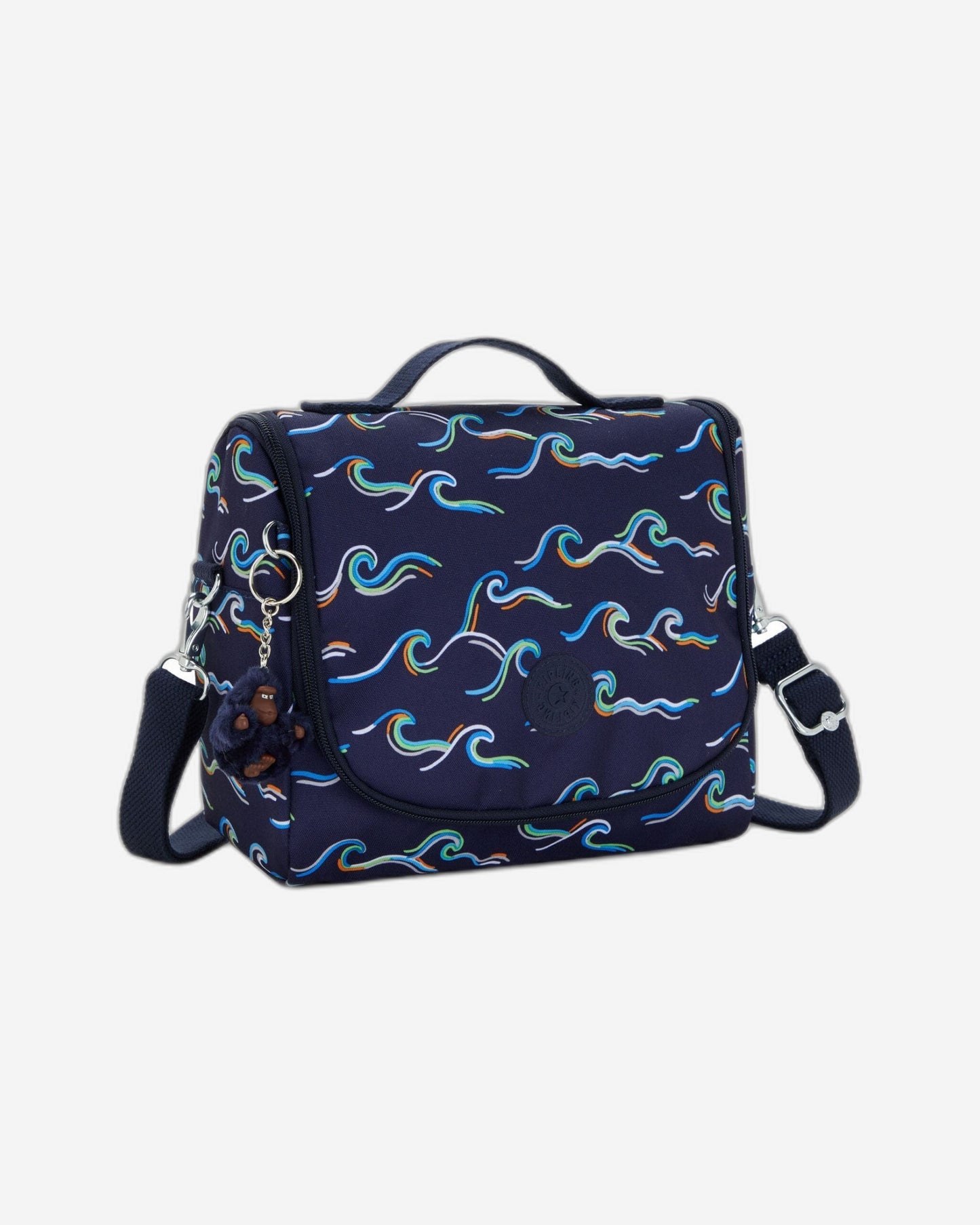 Kipling New Kichirou Fun Ocean Print Large Lunch Bag with Trolley Sleeve C2I5749-W92