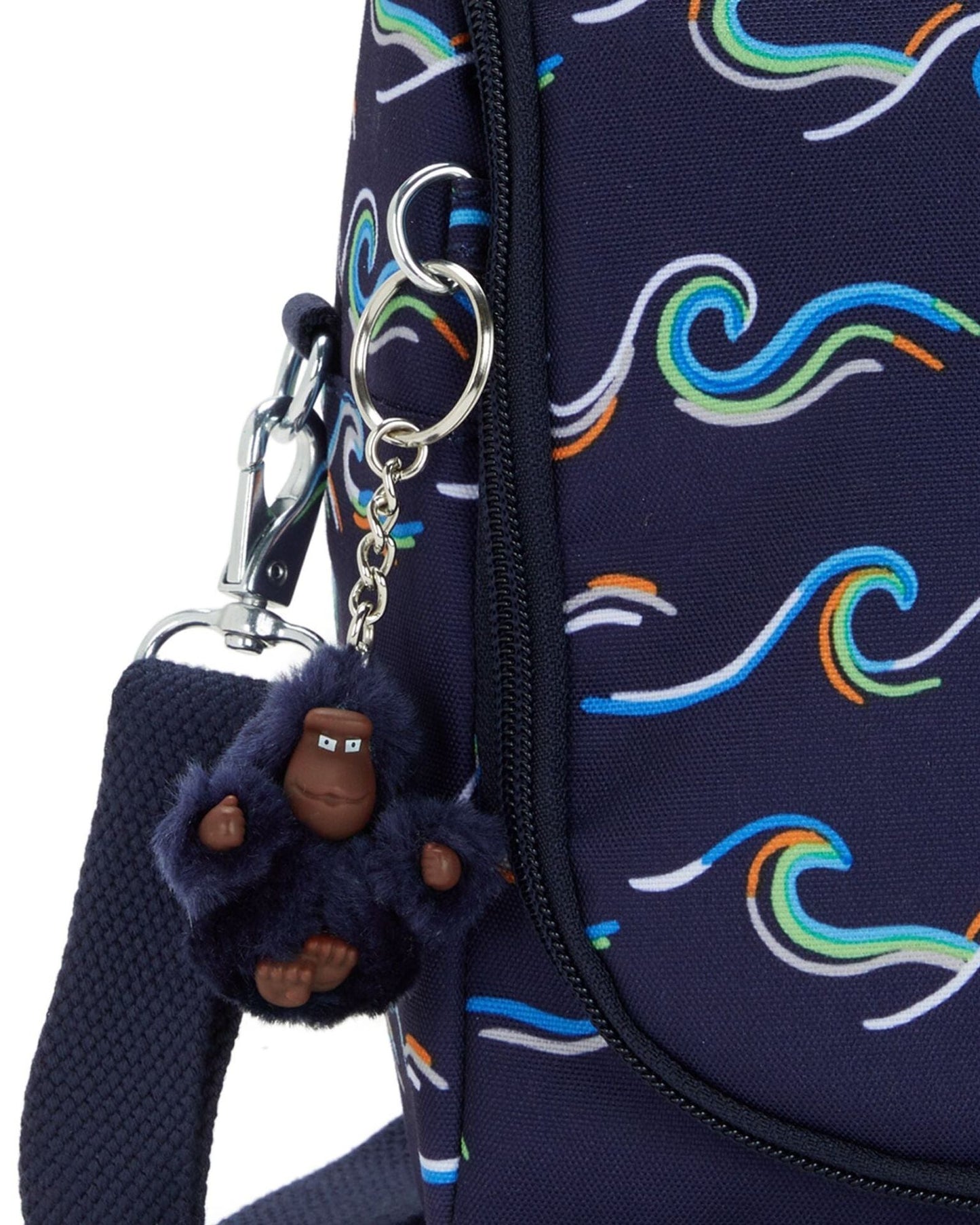 Kipling New Kichirou Fun Ocean Print Large Lunch Bag with Trolley Sleeve C2I5749-W92