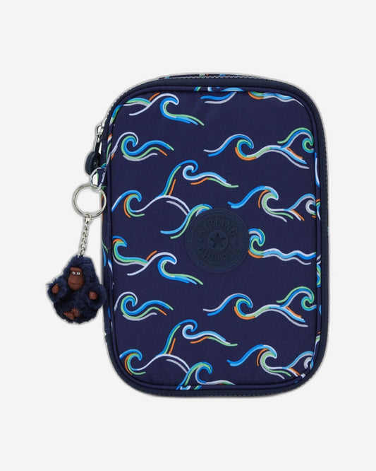 Kipling 100 Pens Fun Ocean Print Large Pencase C2I6002-W92