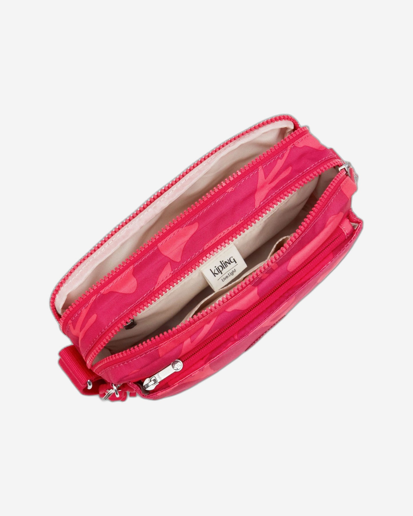 Kipling Abanu M Coral Print Medium Crossbody Bag C2I6237-T44