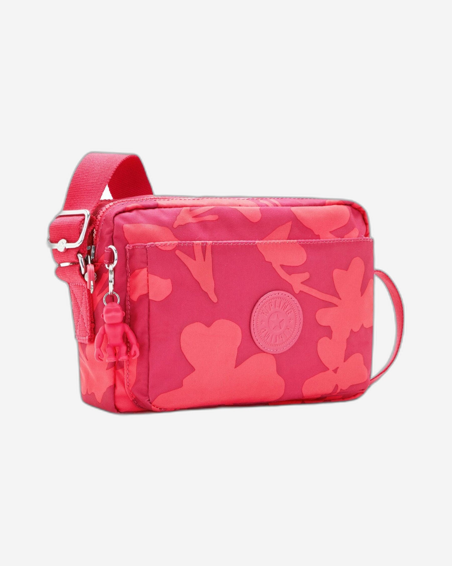 Kipling Abanu M Coral Print Medium Crossbody Bag C2I6237-T44