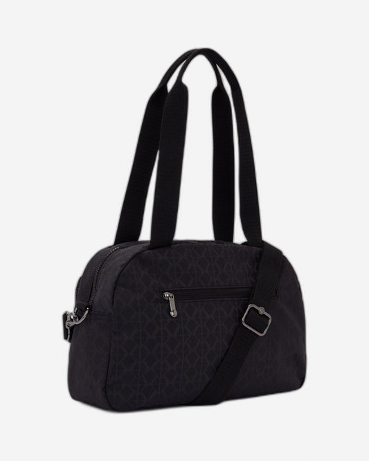 Kipling Cool Defea Signature Blk Q Medium Shoulder Bag C2I6454-M34