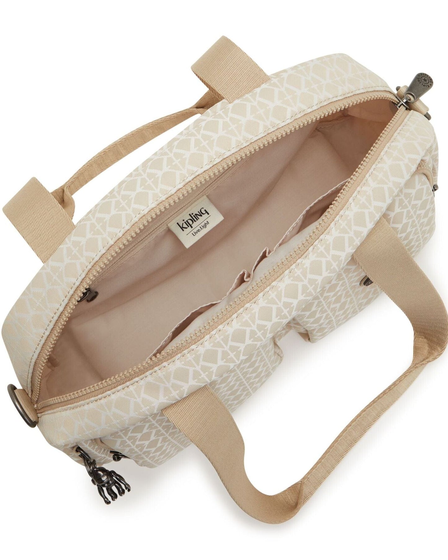 Kipling Cool Defea Signature Beige Medium Shoulder Bag C2I6454-R63