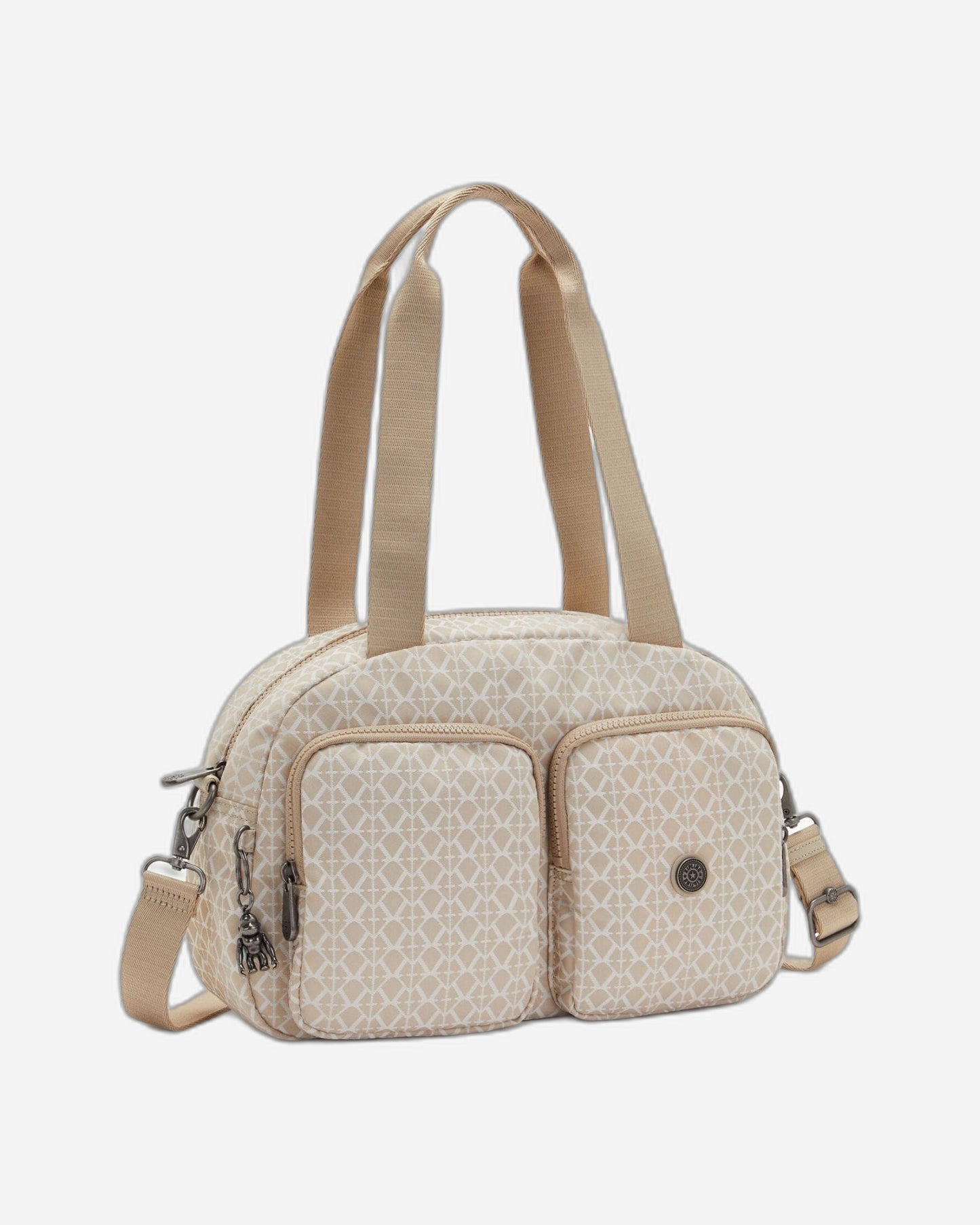 Kipling Cool Defea Signature Beige Medium Shoulder Bag C2I6454-R63