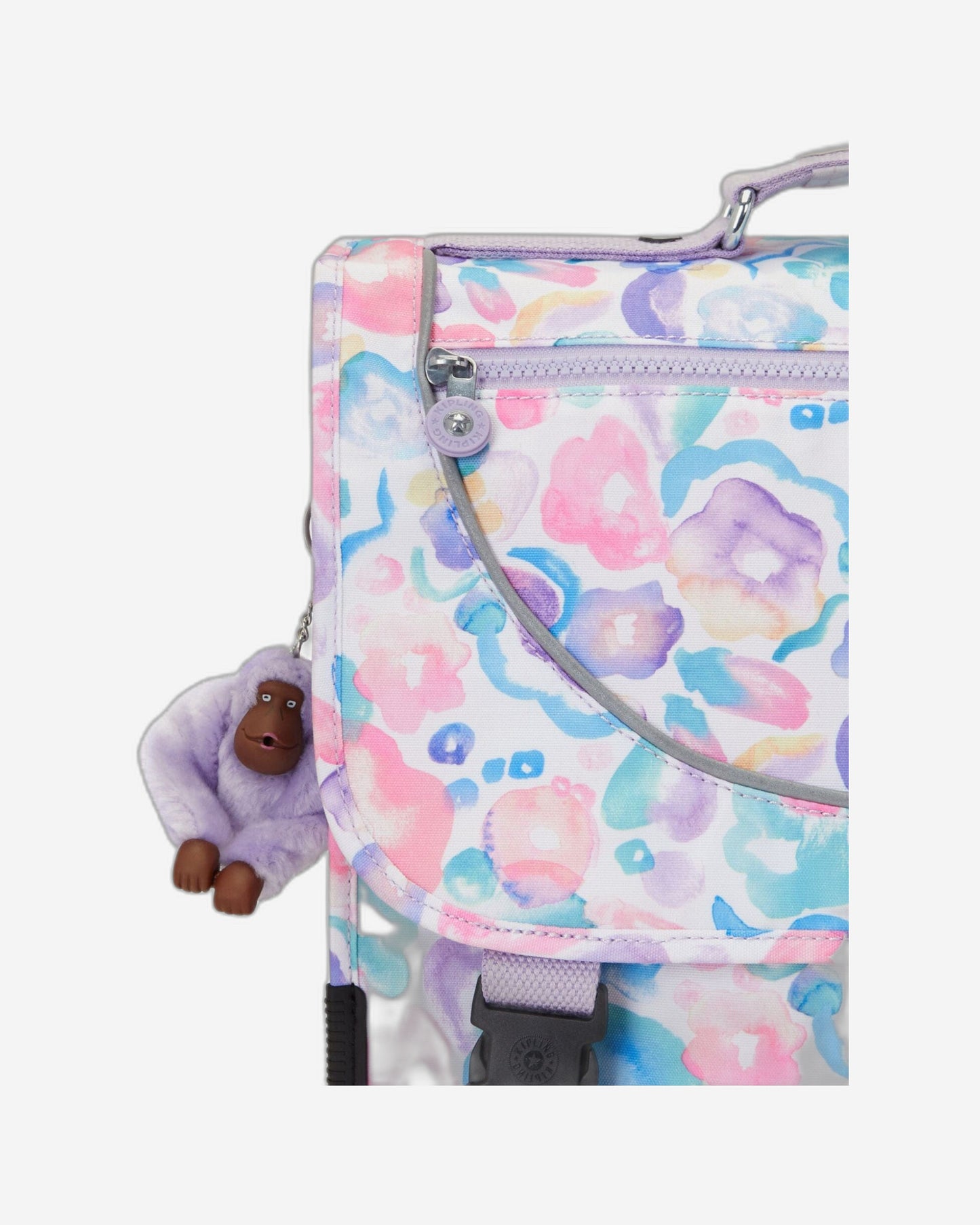 Kipling Preppy Aqua Flowers Backpack C2I6543-2FW