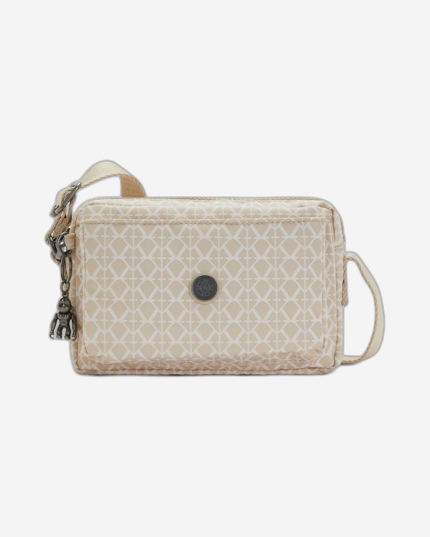 Kipling Abanu Signature Beige Small Crossbody Bag C2I6770-R63