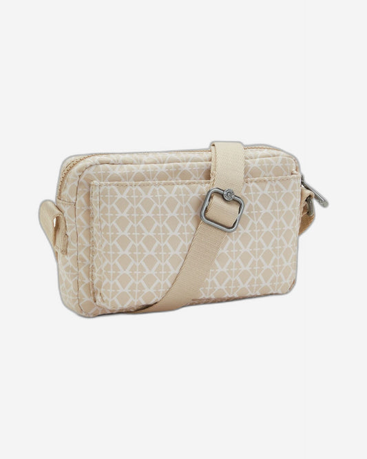 Kipling Abanu Signature Beige Small Crossbody Bag C2I6770-R63