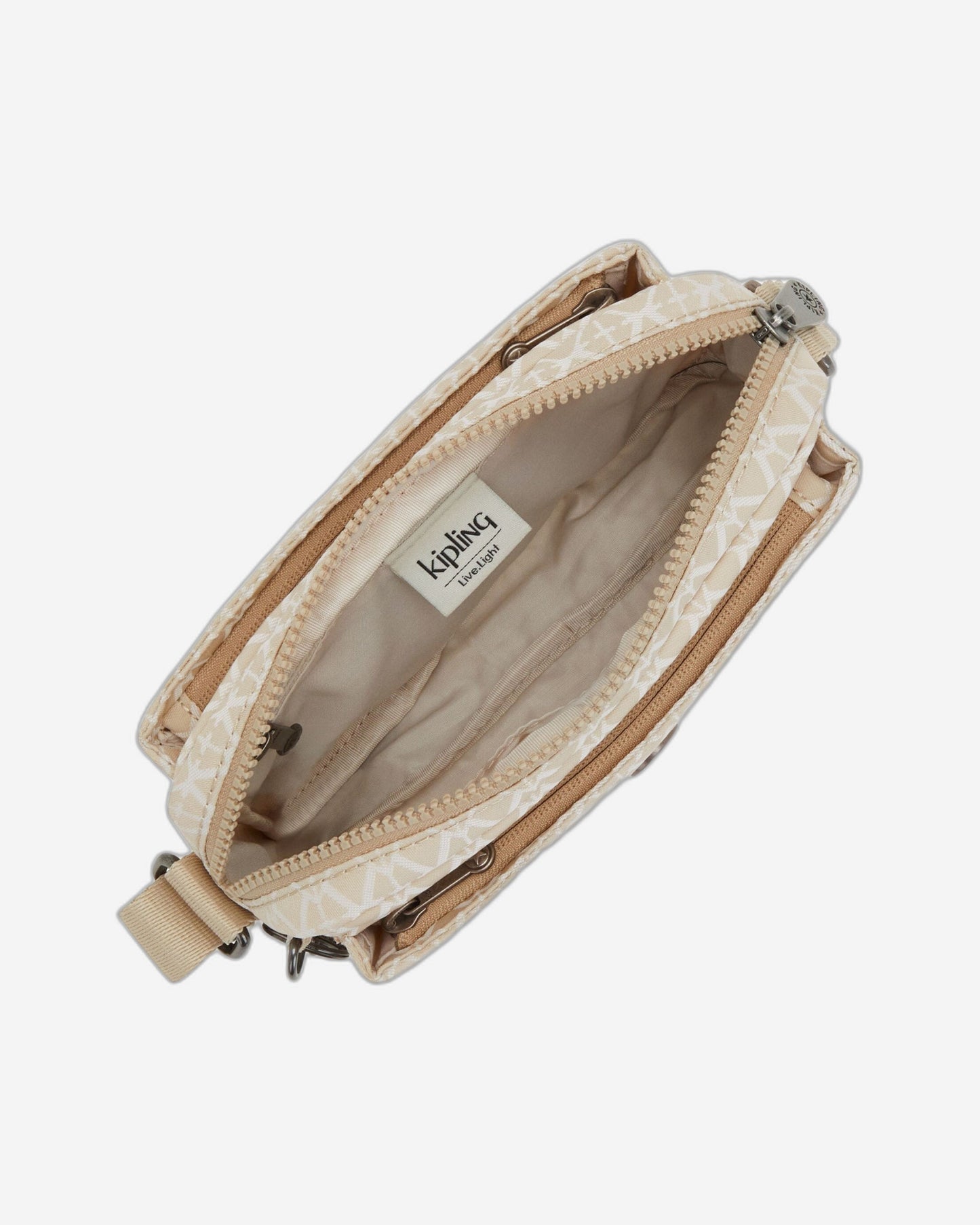 Kipling Abanu Signature Beige Small Crossbody Bag C2I6770-R63
