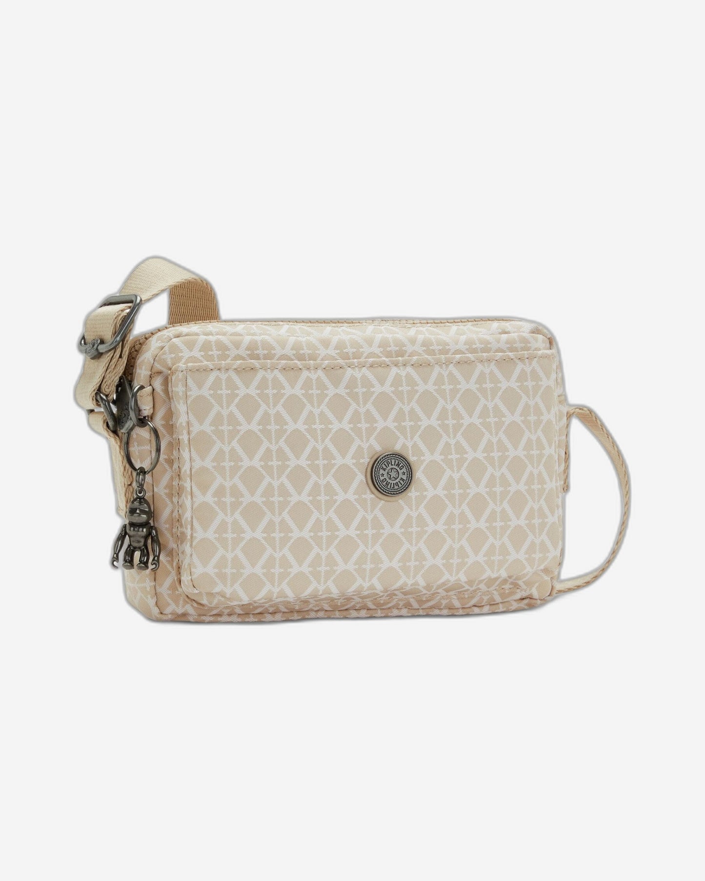 Kipling Abanu Signature Beige Small Crossbody Bag C2I6770-R63