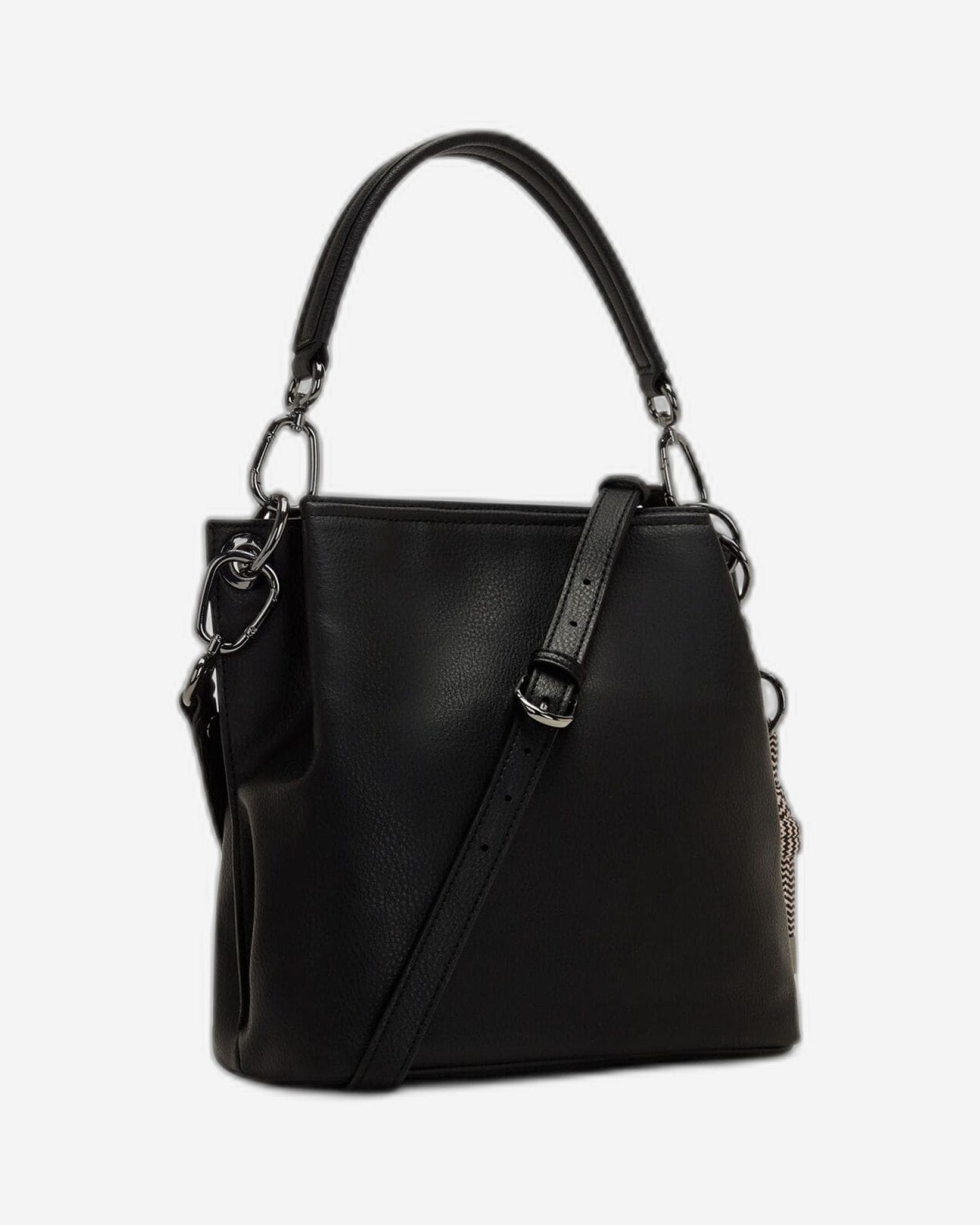 Kipling Thais Black Fl Medium Shoulder Bag C2I6779-66C
