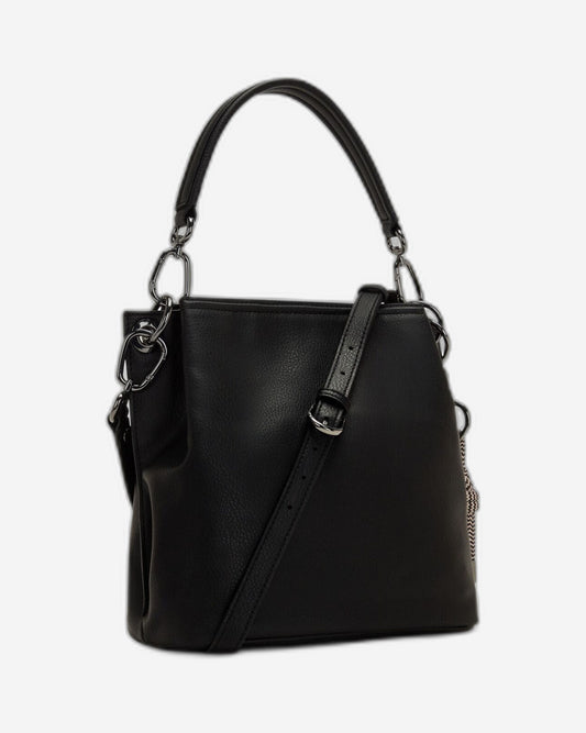 Kipling Thais Black Fl Medium Shoulder Bag C2I6779-66C