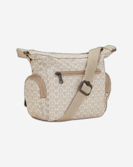 Kipling Gabbie Mini Signature Beige Small Crossbody Bag C2I7282-R63