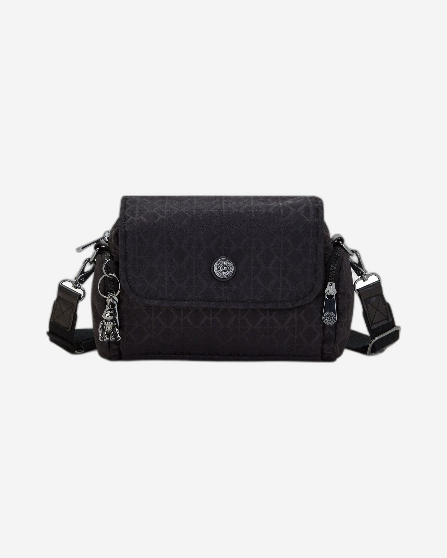 Kipling Danita Signature Blk Q Small Crossbody Bag C2I7422-M34