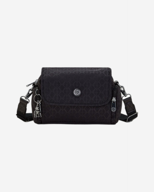 Kipling Danita Signature Blk Q Small Crossbody Bag C2I7422-M34