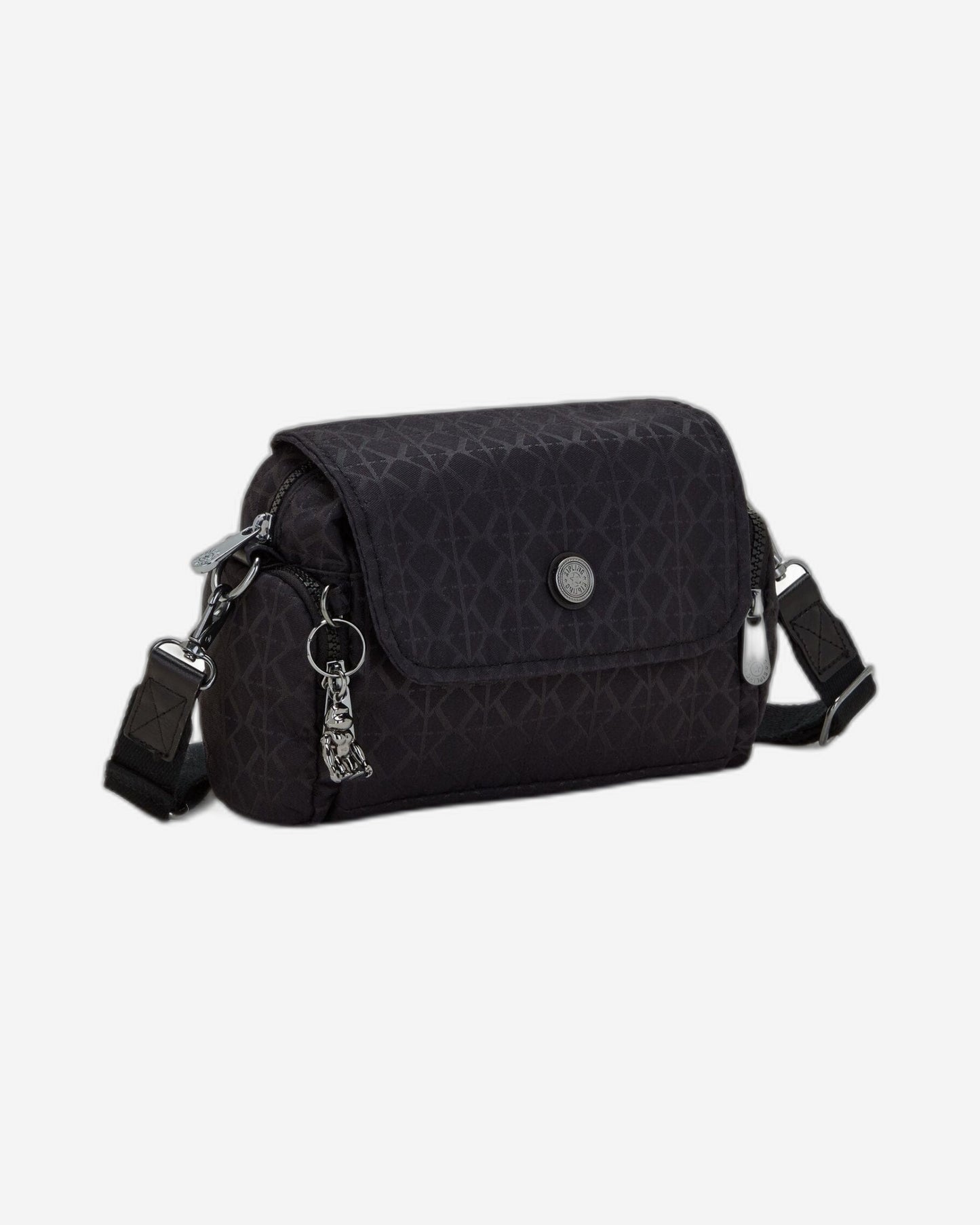 Kipling Danita Signature Blk Q Small Crossbody Bag C2I7422-M34