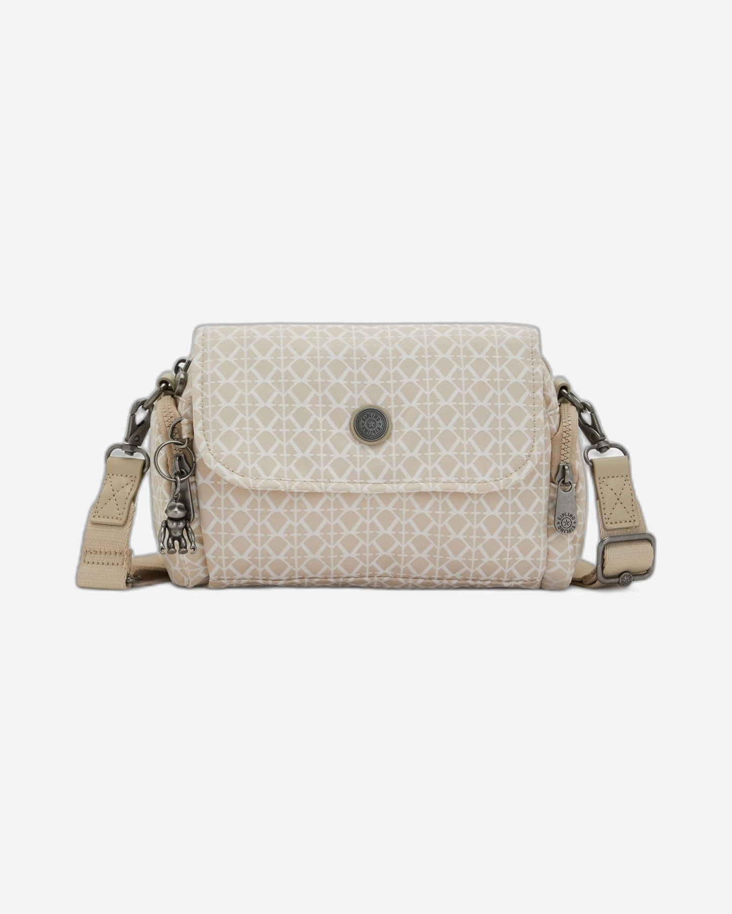 Kipling Danita Signature Beige Small Crossbody Bag C2I7422-R63