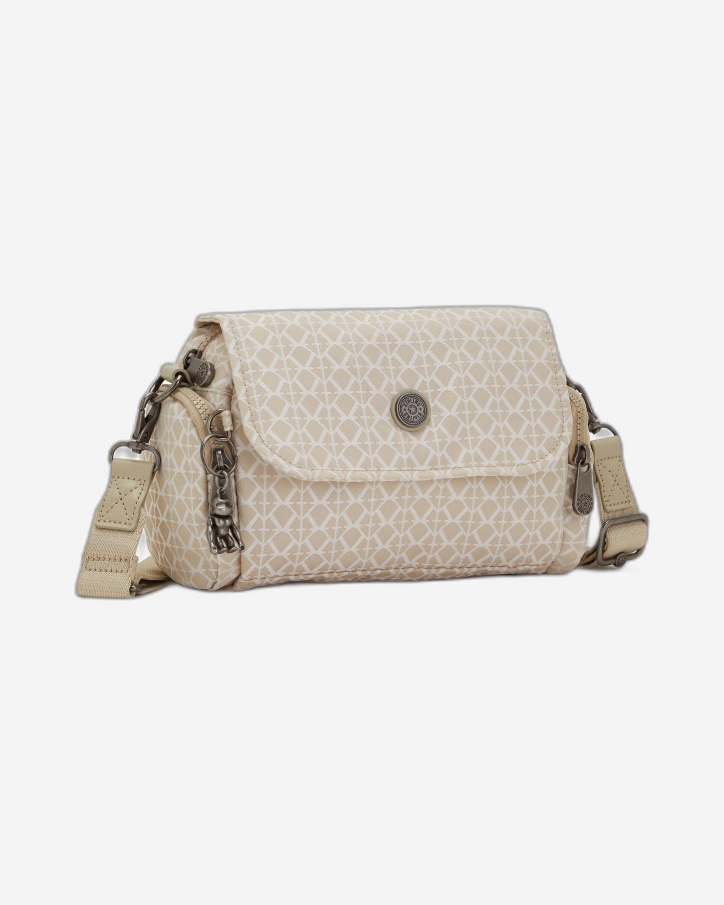 Kipling Danita Signature Beige Small Crossbody Bag C2I7422-R63