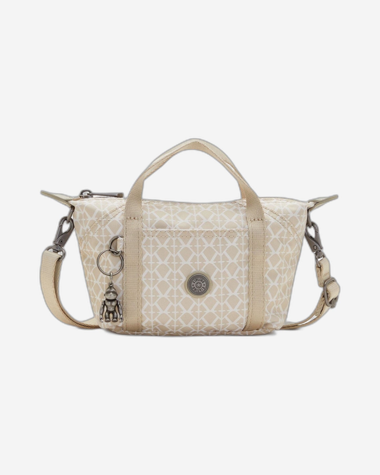 Kipling Art Compact Signature Beige Small Crossbody Bag C2I7492-R63