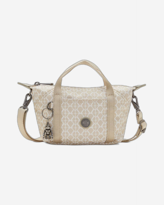 Kipling Art Compact Signature Beige Small Crossbody Bag C2I7492-R63