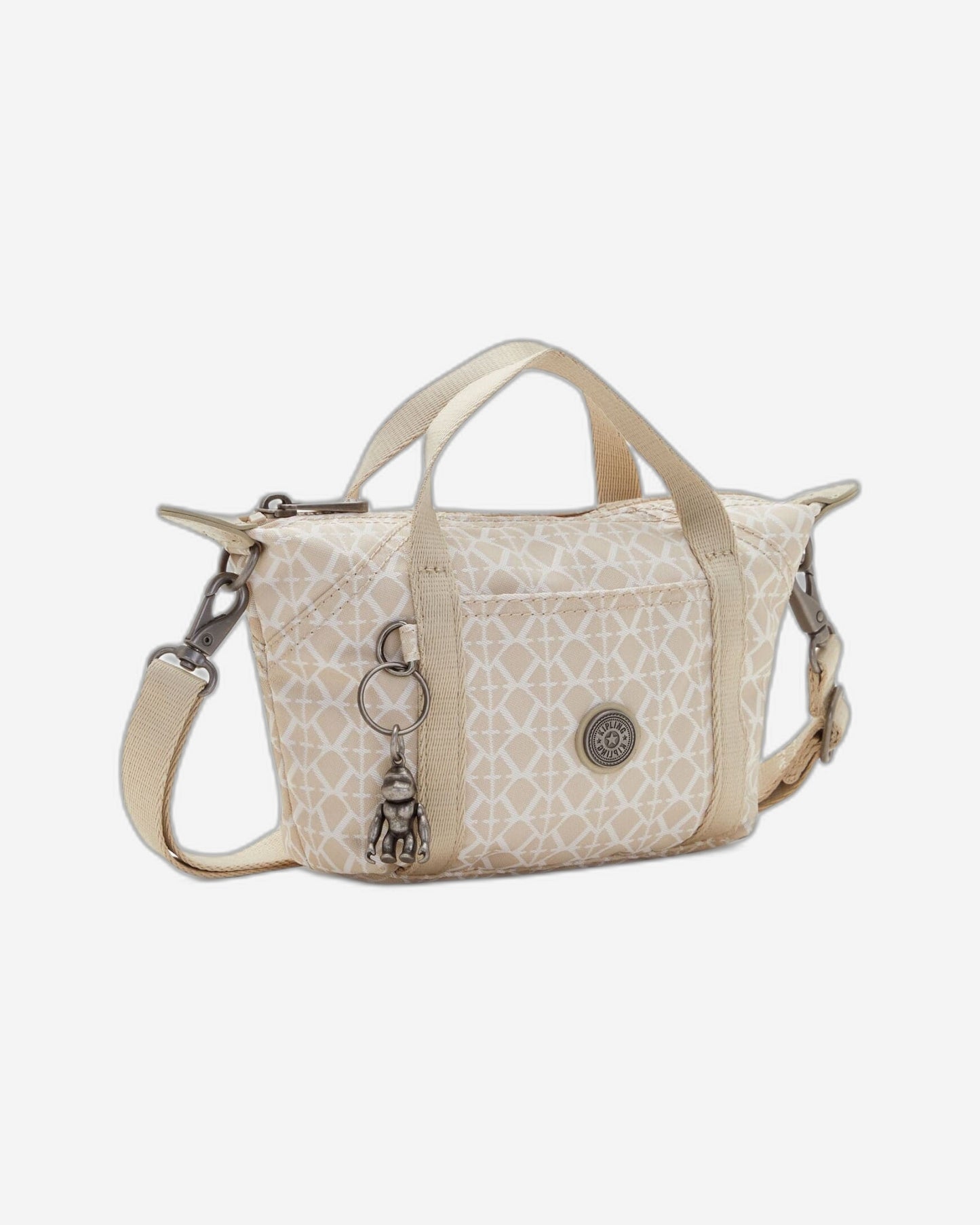 Kipling Art Compact Signature Beige Small Crossbody Bag C2I7492-R63