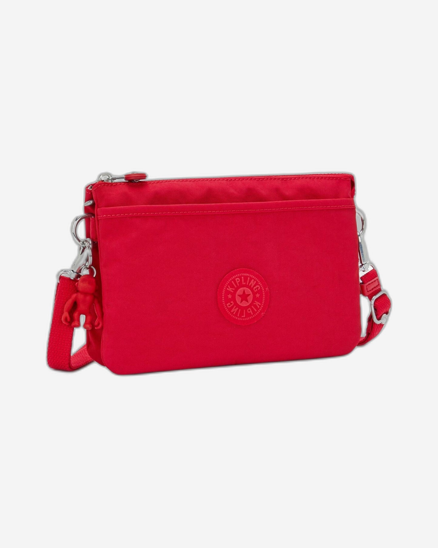 Kipling Riri Red Rouge Large Pouch with Crossbody Strap C2I7590-Z33