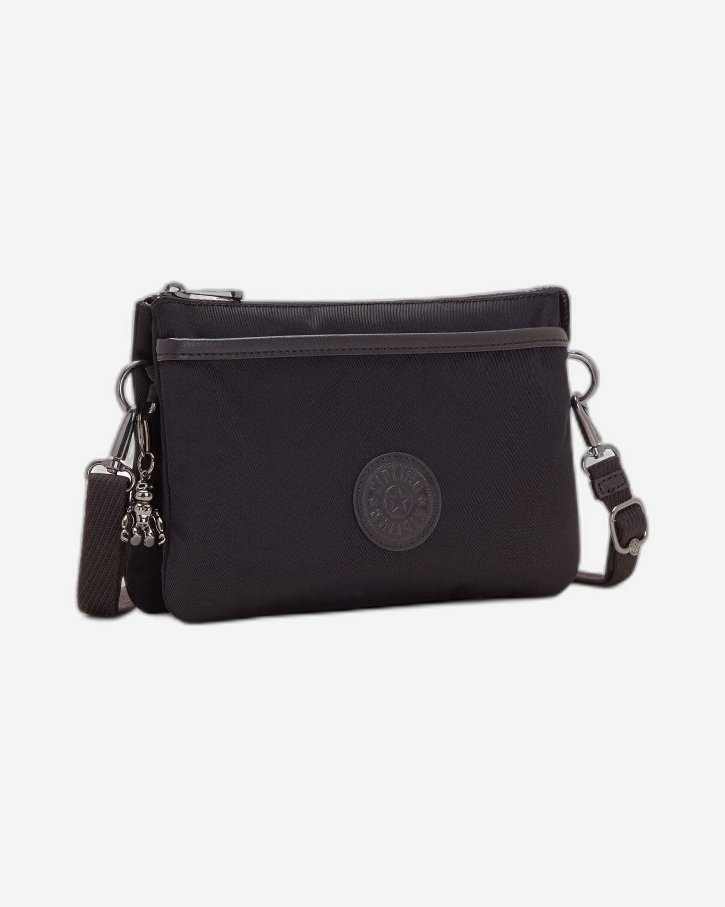 Kipling Riri Rich Black Large Pouch with Crossbody Strap C2I7679-53F