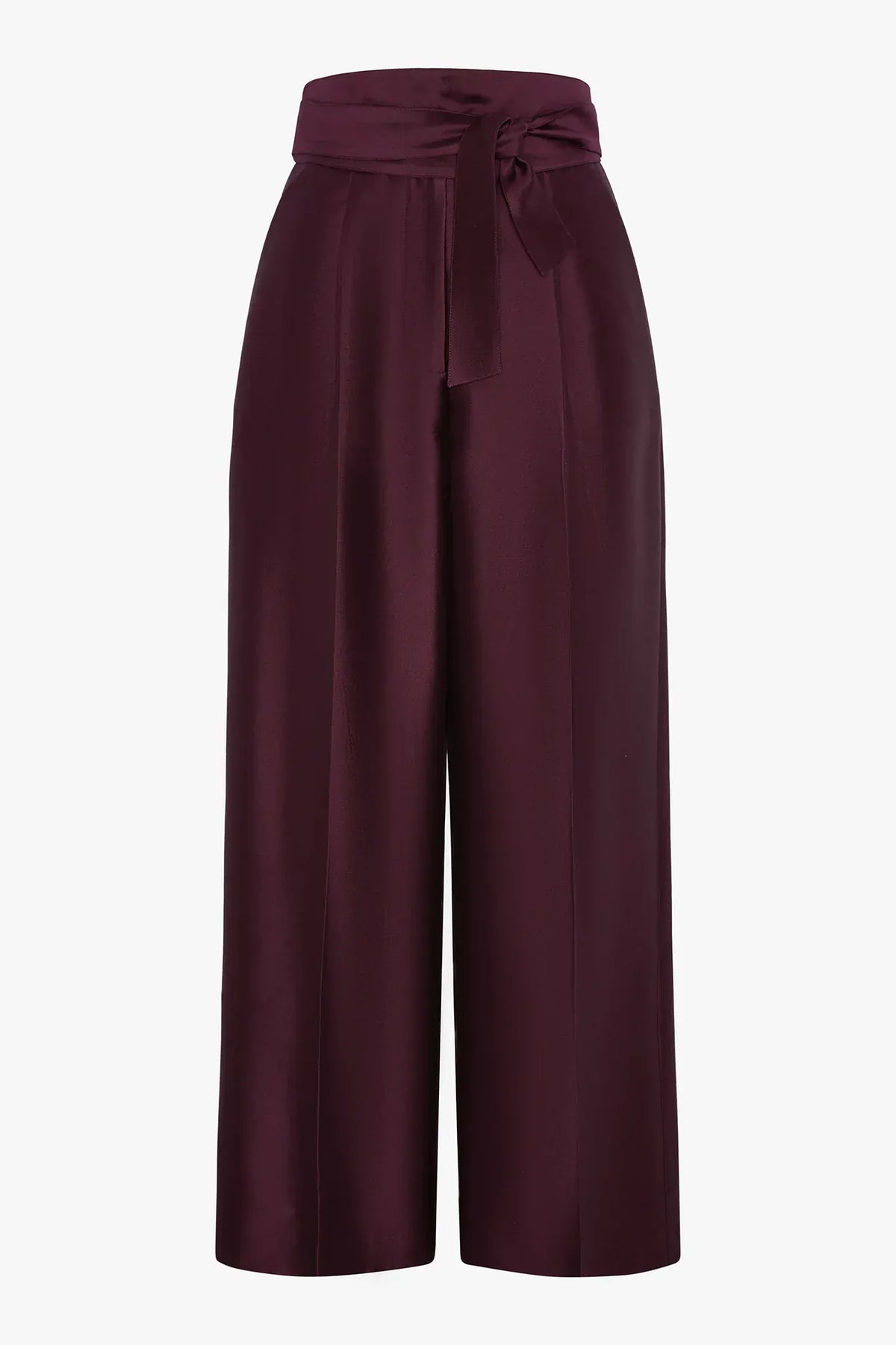 Imogen Wool Silk Wide Leg Trousers