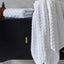 Christy Trellis Bath Towels & Mat White