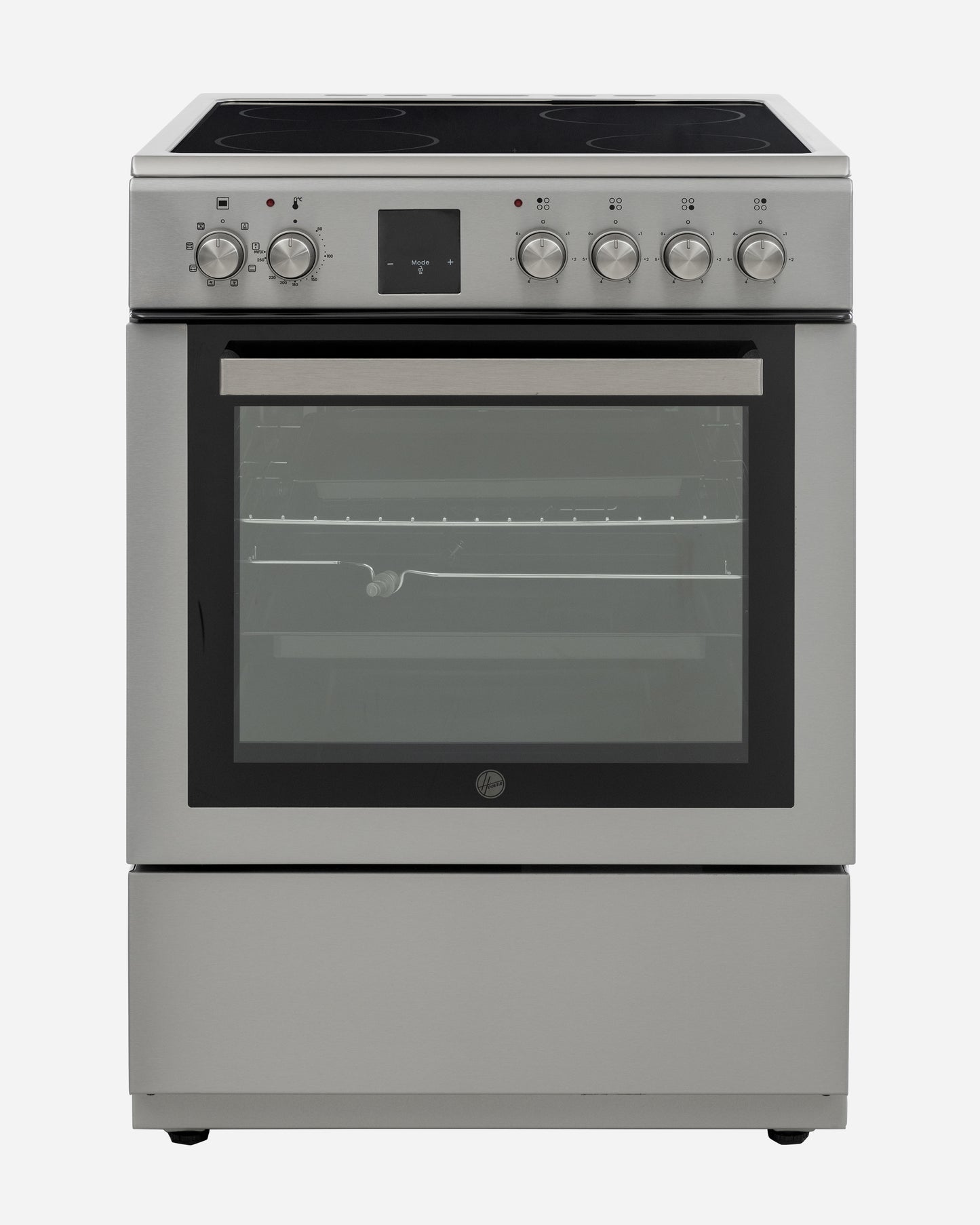 Hoover Freestanding Electric Ceramic Cooker, 60 × 60 cm, Inox – HVC-V64E-SP (ESMA Certified)