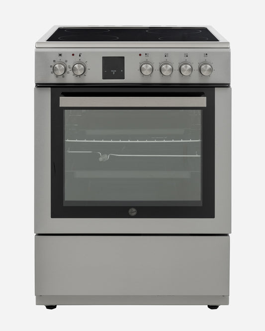 Hoover Freestanding Electric Ceramic Cooker, 60 × 60 cm, Inox – HVC-V64E-SP (ESMA Certified)