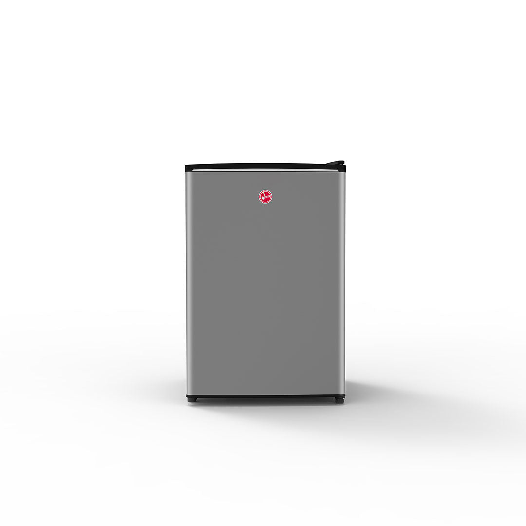 Hoover 92L Single Door Compact Refrigerator with Freezer Compartment - Mechanical Control, Adjustable Thermostat, Security Lock, 1 Removable Shelf, Defrost Feature, 1 Year Warranty, Silver - HSD-K92-S