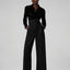 Gianna Velvet Burn Out Shirt in Black