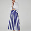 Hope Striped Skirt Cotton in Blue