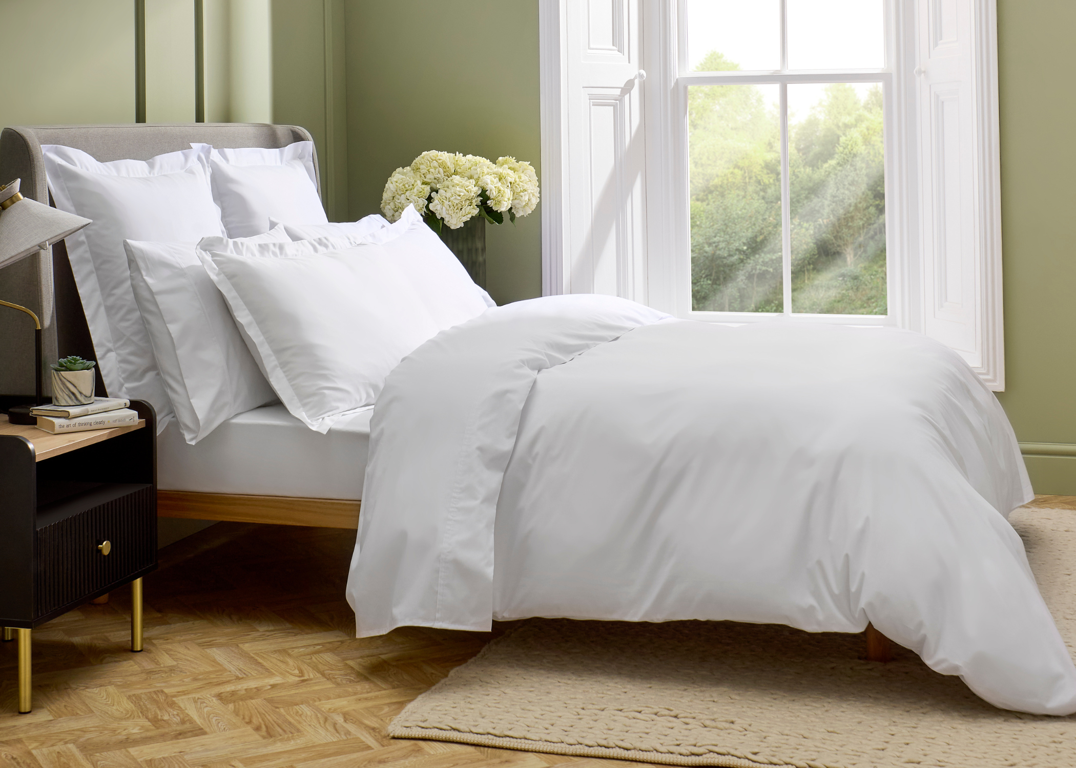 Christy "Chelsea" 200TC Egyptian Cotton Bed Linen in White