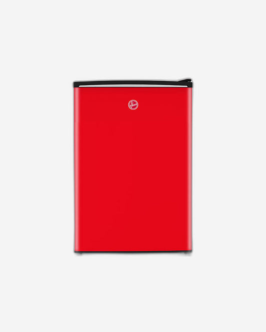 Hoover 92L Single Door Compact Refrigerator with Freezer Compartment - Mechanical Control, Adjustable Thermostat, 1 Removable Shelf, Defrost Feature, 1 Year Warranty, Red- HSD-K92-R