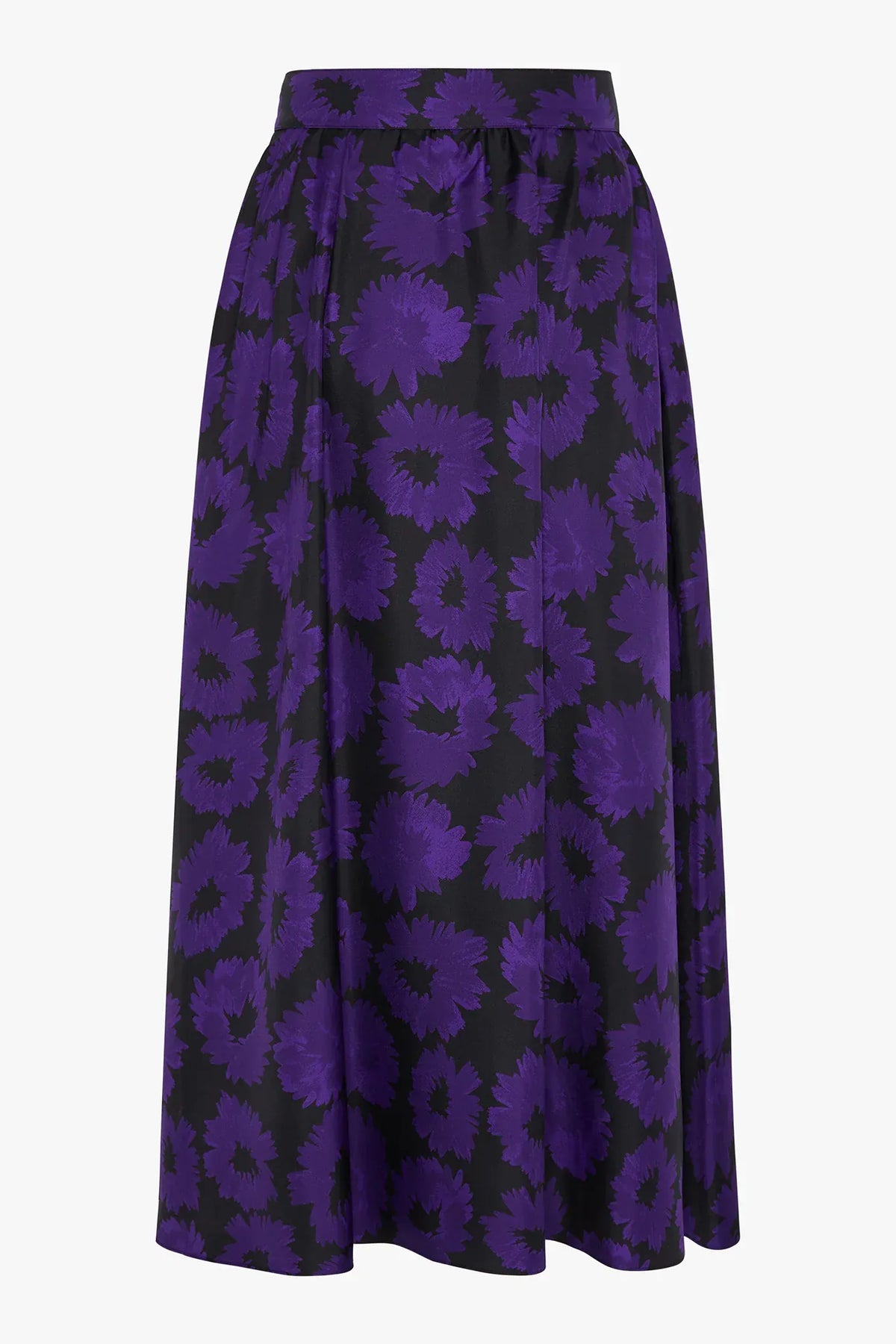 Isabella Silk Twill Printed Maxi Skirt
