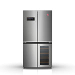 Hoover 755L Silver Frost Cross Door Refrigerator with Beverage Cooler