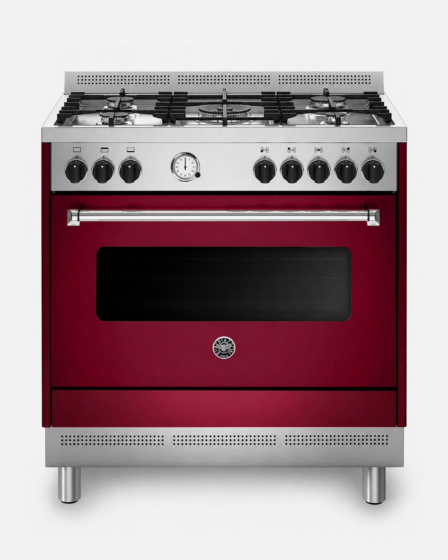 Bertazzoni Full Gas Range Cooker with Gas Oven 90x60, Stainless Steel