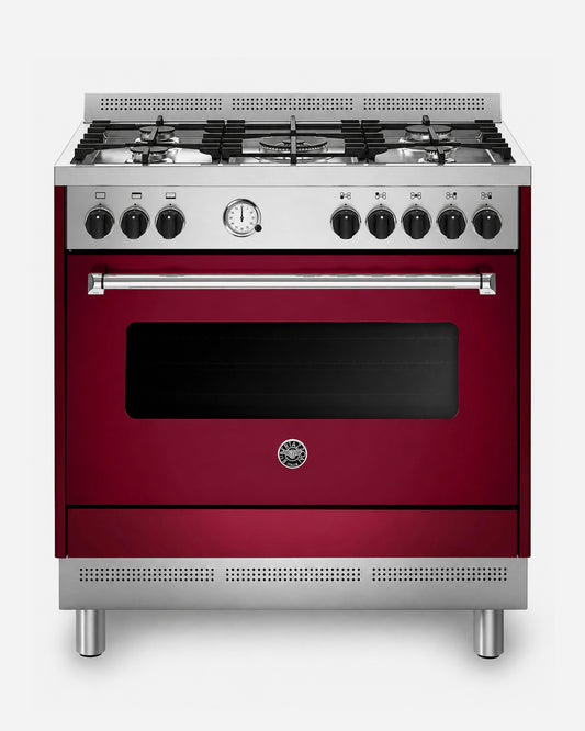 Bertazzoni Full Gas Range Cooker with Gas Oven 90x60, Stainless Steel