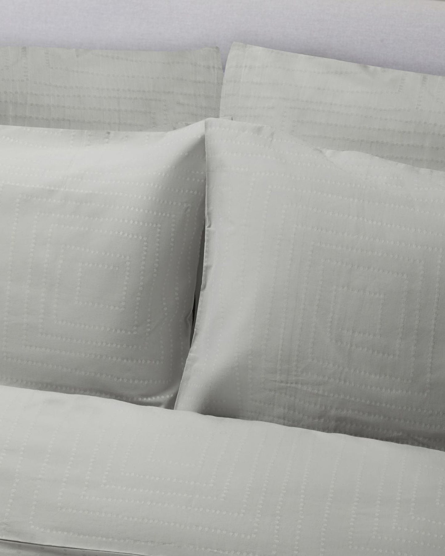 Jasper Conran "Dot to Dot" Jacquard Duvet Cover Set in Lunar Grey