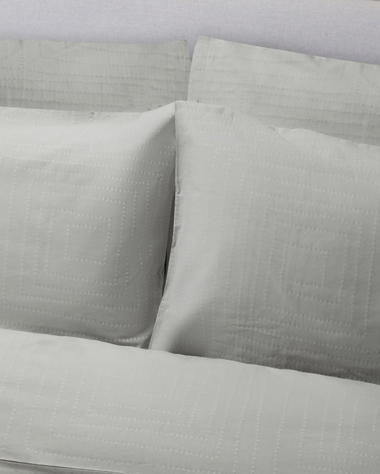 Jasper Conran "Dot to Dot" Jacquard Duvet Cover Set in Lunar Grey