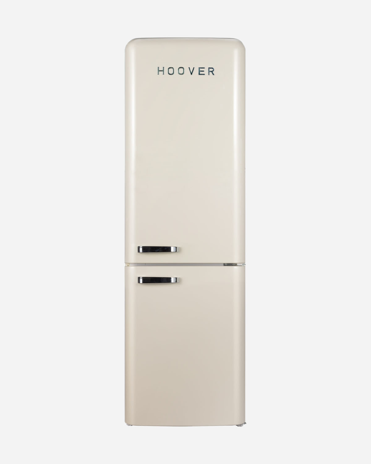Hoover Bottom Mount Refrigerator, Retro Style, Total No Frost, 300 L, Cream – HBR-M300-RC (ESMA Certified)