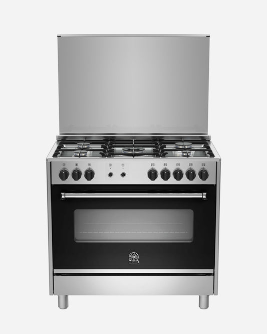 Bertazzoni Full Gas Range Cooker 90x60, Stainless Steel