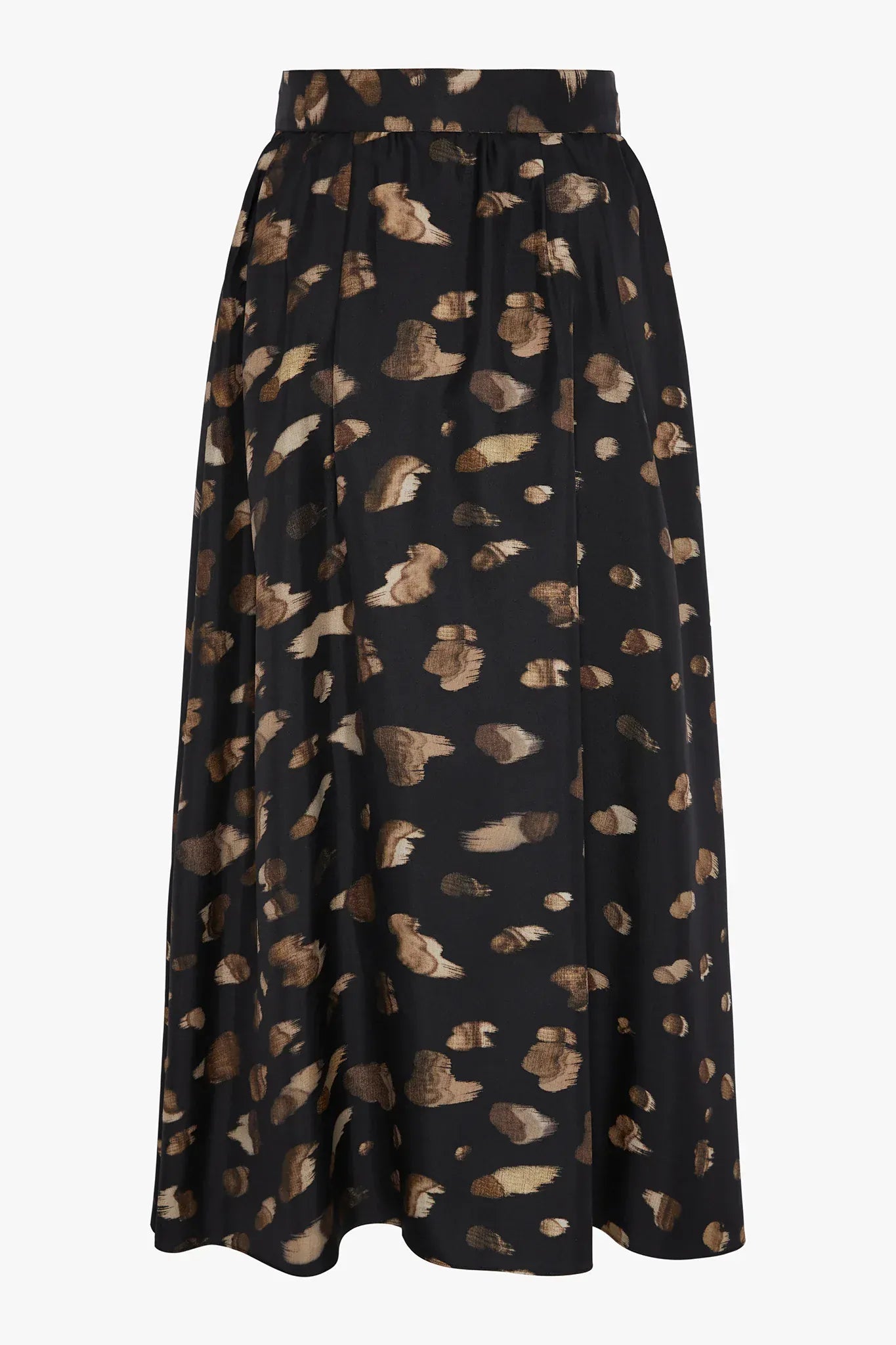 Isabella Silk Twill Printed Maxi Skirt