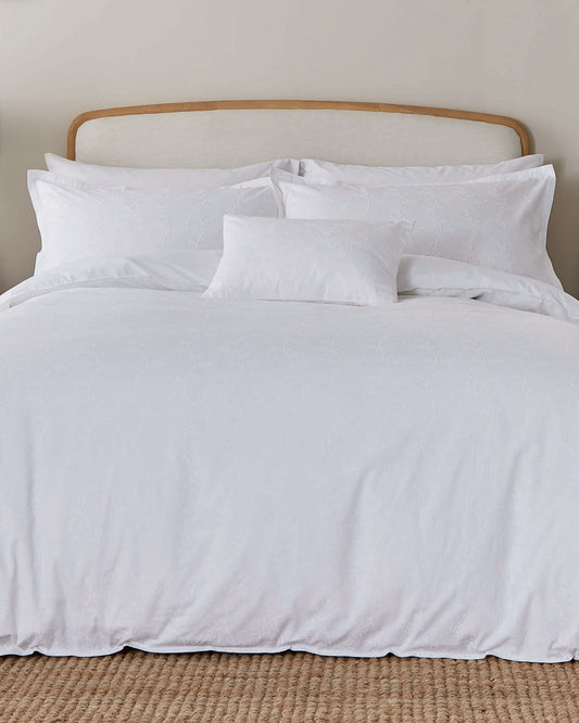 Murmur "Bea" Embroidery Duvet Cover Sets in White