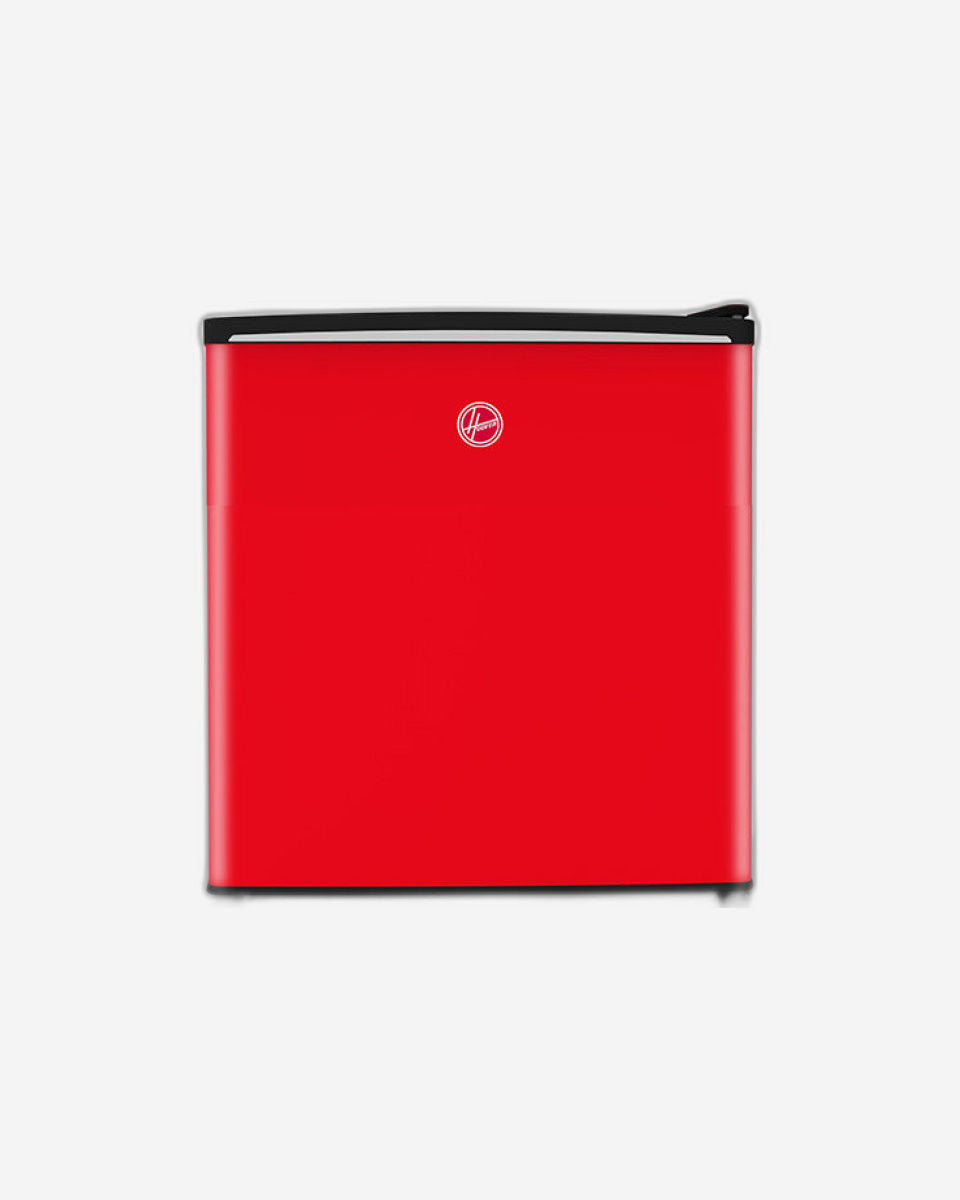 Hoover 62L Single Door Compact Refrigerator with Freezer Compartment - Mechanical Control, Adjustable Thermostat, 1 Removable Shelf, Defrost Feature, 1 Year Warranty,Red - HSD-K62-R
