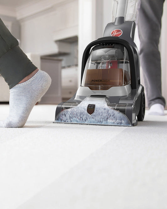 Hoover PowerDash Compact Carpet Cleaner, Lightweight Carpet & Upholstery Deep Cleaning with AQUASPIN Brush Bar, Removes Stains, Powerful Suction-CDCW-PDME - Warranty Included