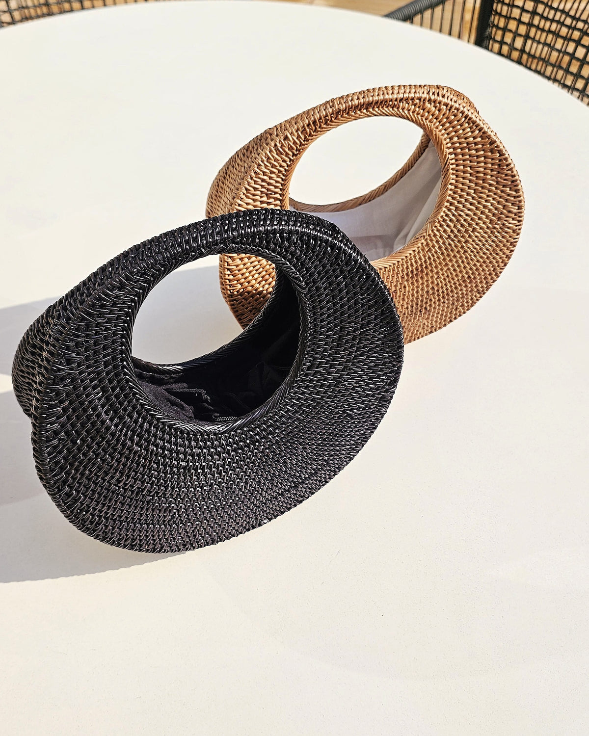 OHSun Maxine Rattan Beach Bag – Chesnut