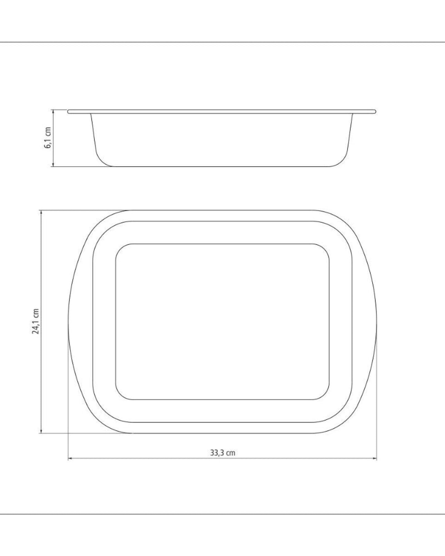 Tramontina Brasil Aluminum Deep Roasting Pan with Interior and Exterior Starflon Max Nonstick Coating Graphite, 28 cm, 3,3 L